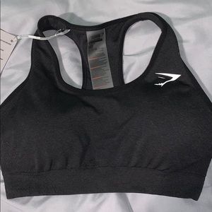 Gymshark Vital Seamless Sports Bra Black Marl